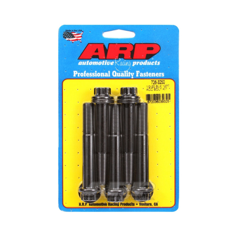 Set de șuruburi și piulițe universale ARP 1/2-20 – Black Oxyde, 12 capete x 5 - ARP-726-3250 - 726-3250 - 3666618199221